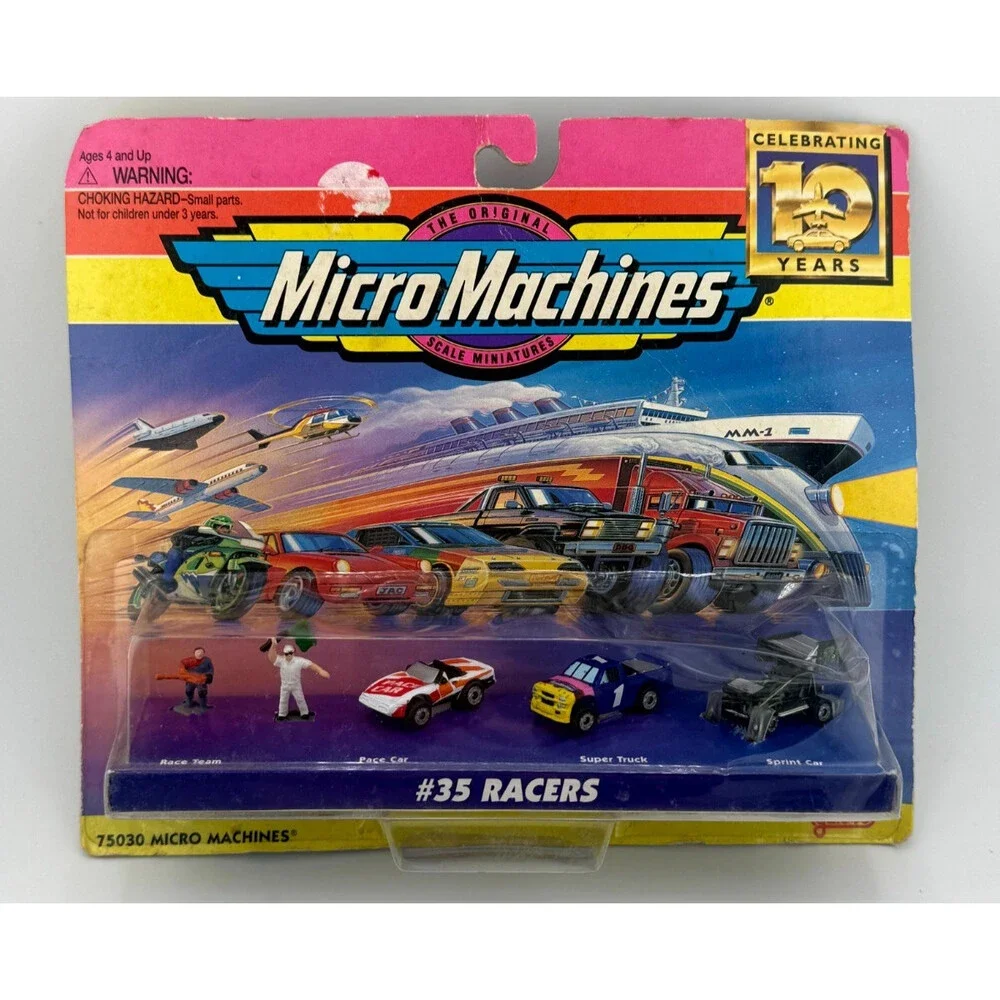Vintage 1997 Galoob Micro Machines #35 Racers 10th Anniversary Set NIP